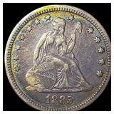1885 Seated Liberty Quarter NEARLY UNCIRCULATED