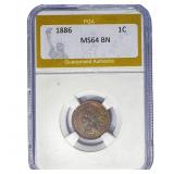 1886 Indian Head Cent PGA MS64 BN