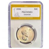 1936 Cincinatti Half Dollar PGA MS66+
