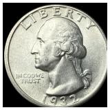 1932-D Silver Washington Quarter UNCIRCULATED
