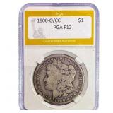 1900-O/CC Morgan Silver Dollar PGA F12