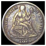 1875-CC Silver Dime LIGHTLY CIRCULATED