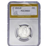 1915-D Barber Quarter PGA MS63