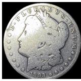 1893-O Silver Morgan Dollar ABOUT UNCIRCULATED