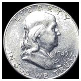 1949 Silver Half Dollar Franklin UNCIRCULATED