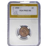 1900 Indian Head Cent PGA PR65 RB