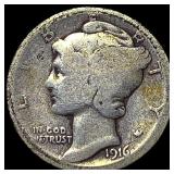 1916 Mercury Dime NICELY CIRCULATED