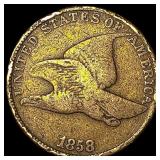 1858 Copper-Nickel Flying Eagle Cent HIGH GRADE
