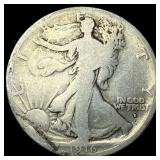 1916-D Silver Half Dollar NICELY CIRCULATED