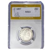 1897 Barber Quarter PGA MS63