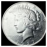 1927 Silver Peace Dollar CLOSELY UNCIRCULATED