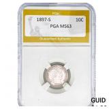 1897-S Barber Dime PGA MS63