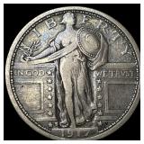 1917-S Silver Standing Liberty Quarter ABOUT UNCIR