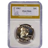 1962 Franklin Half Dollar PGA PR66
