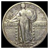 1927-S Silver Standing Liberty Quarter LIGHTLY CIR