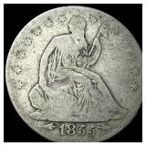 1855 Arrows Seated Liberty Half Dollar NICELY CIRC