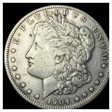 1904-S Silver Morgan Dollar NEARLY UNCIRCULATED