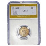 1860 Indian Head Cent PGA MS64