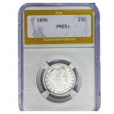1896 Barber Quarter PGA PR65+