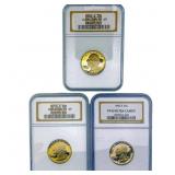 [3 Coins] 1980-S,1979-S,1990-S 25C Washington NGC