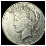1923-S Silver Peace Dollar CLOSELY UNCIRCULATED