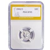 1942/1 Mercury Silver Dime PGA XF45
