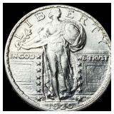 1920-S Silver Standing Liberty Quarter CHOICE AU