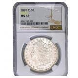 1899-O Morgan Silver Dollar NGC MS63