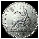 1876-S Silver Trade Dollar CLOSELY UNCIRCULATED