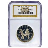 1996-S 50C Olympics Soccer NGC PF69 Ultra Cameo