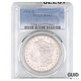 1921-D Morgan Silver Dollar PCGS MS63