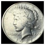 1921 Silver Peace Dollar CLOSELY UNCIRCULATED