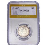 1897 Barber Quarter PGA MS63