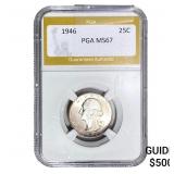 1946 Washington Silver Quarter PGA MS67
