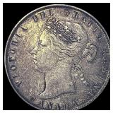 1870 Canada Silver 50 Cents NEARLY UNCIRCULATED