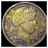 1901 Barber Quarter ABOUT UNCIRCULATED