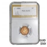 1886 Indian Head Cent PGA AUAU50