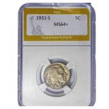 1931-S Buffalo Nickel PGA MS64+