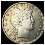1899-S Silver Half Dollar Barber UNCIRCULATED