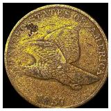 1857 Copper-Nickel Flying Eagle Cent HIGH GRADE