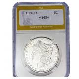 1880-O Morgan Silver Dollar PGA MS63+