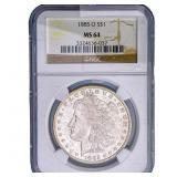 1885-O Morgan Silver Dollar NGC MS64