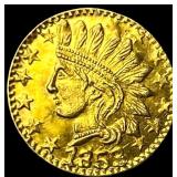 1853 Indian Head California Gold Token HIGH GRADE