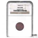 1924-S Wheat Cent NGC AU53 BN