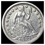 1853-O Silver Seated Liberty Dime CLOSELY UNCIRCUL