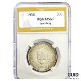 1936 York Half Dollar PGA MS66