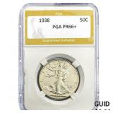 1938 Walking Liberty Half Dollar PGA PR66+