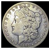 1892 Silver Morgan Dollar LIGHTLY CIRCULATED