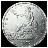 1877 Silver Trade Dollar CLOSELY UNCIRCULATED