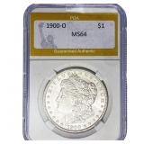 1900-O Morgan Silver Dollar PGA MS64